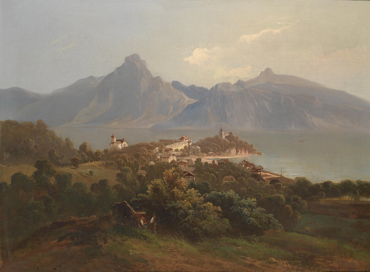 Pohled na Traunkirchen od Theodor von Ehrmanns  