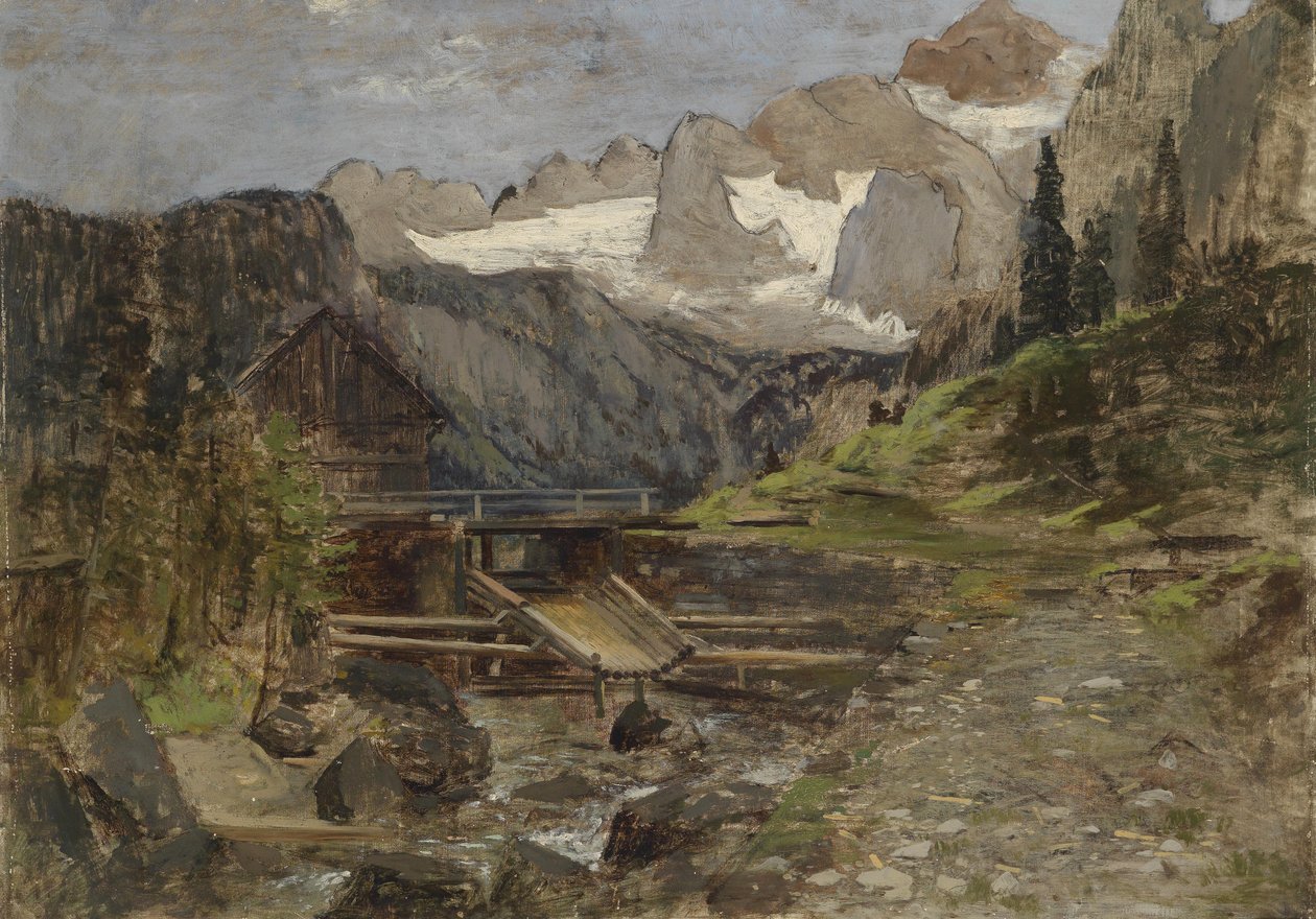 Gosa mlýn s Dachsteinem od Theodor von Hormann