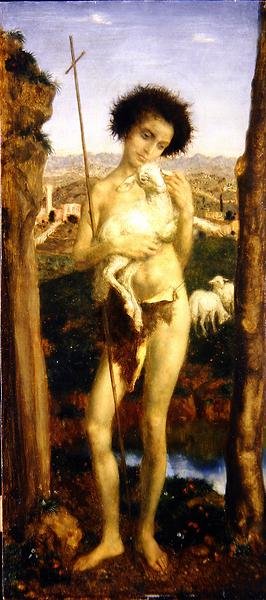sv. Jana Křtitele (olej na desce) od Theodor Baierl