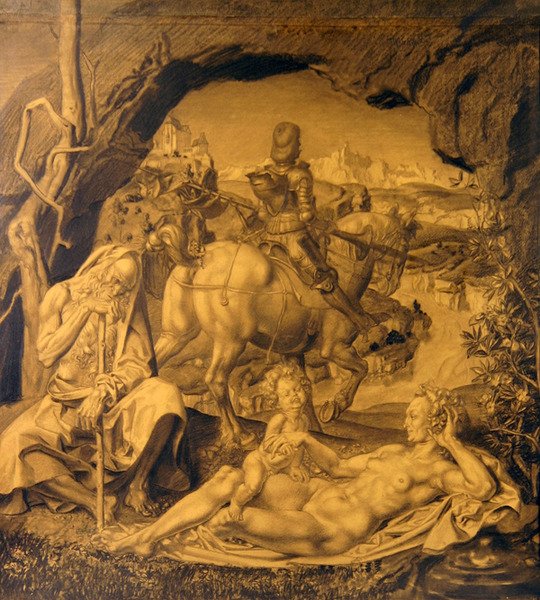 Středový panel Tři věky života od Theodor Baierl