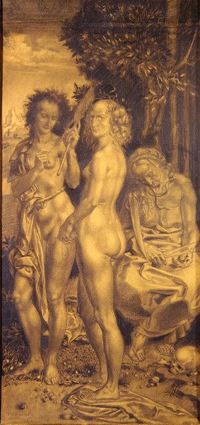 Tři věky života – pravý panel od Theodor Baierl