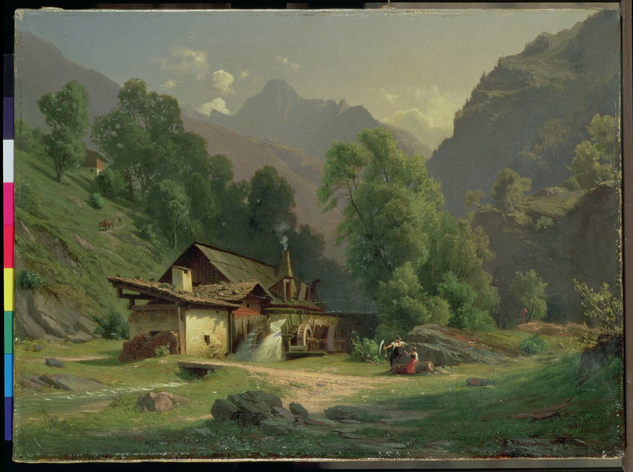 Kovářský dům v údolí, 1857 od Theodor Blatterbauer