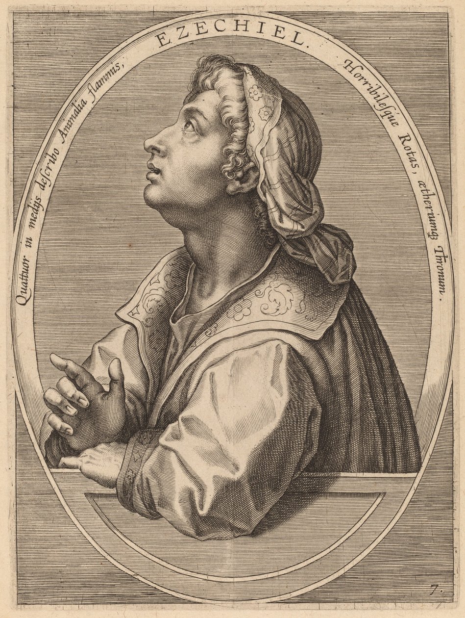 Ezechial od Theodor Galle after Jan van der Straet