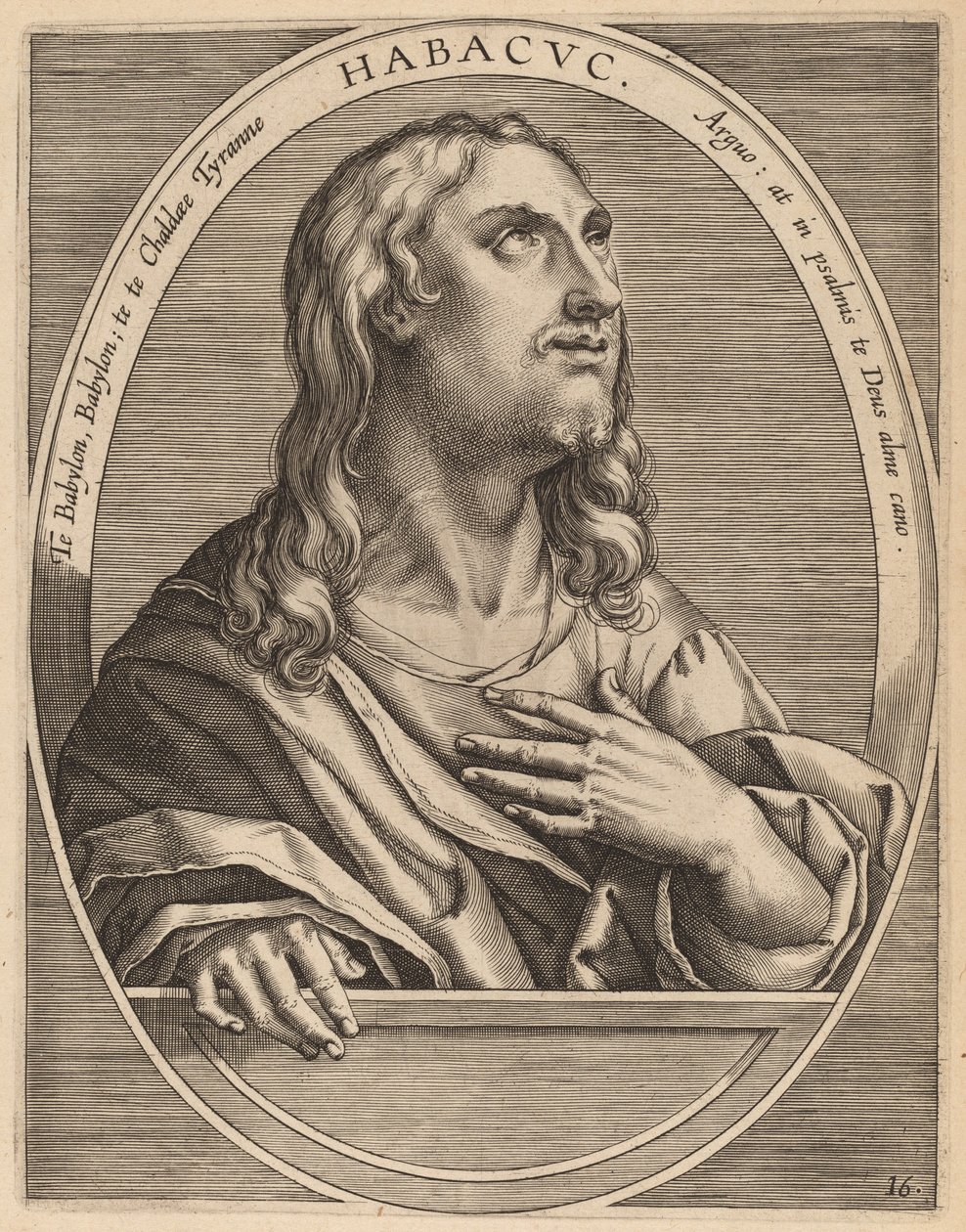 Habachuch od Theodor Galle after Jan van der Straet