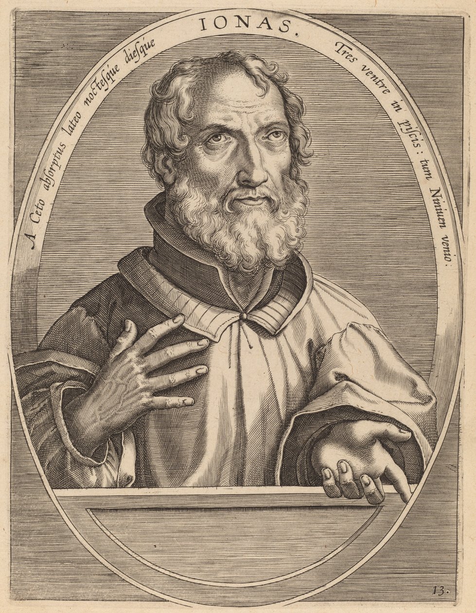 Tak od Theodor Galle after Jan van der Straet