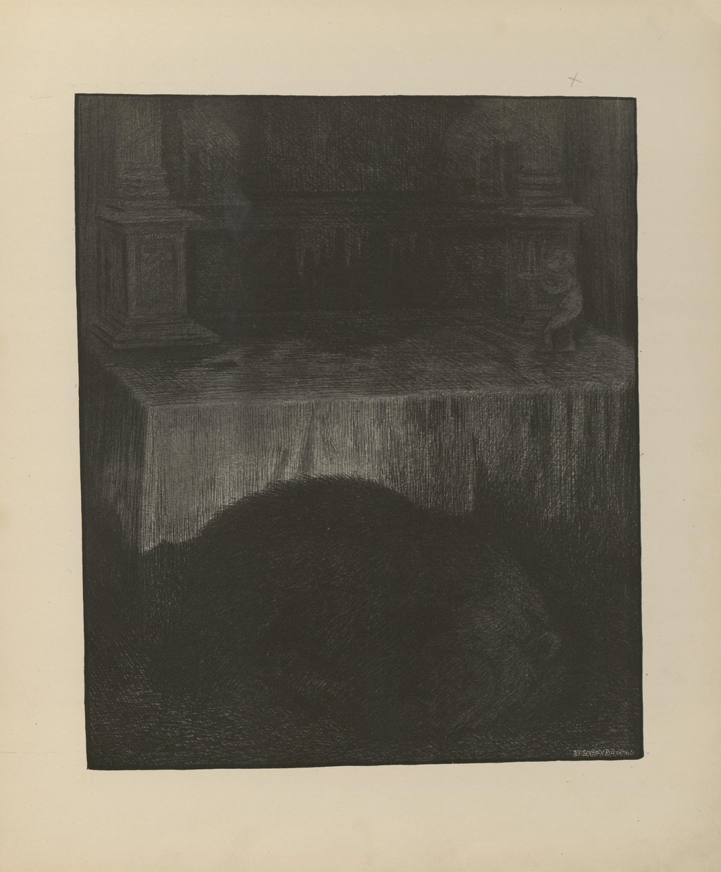 Ilustrace převzata z knihy Svartedauen od Kittelsen, Th. a publikoval L.E. Tvedte (č. 1901) od Theodor Kittelsen
