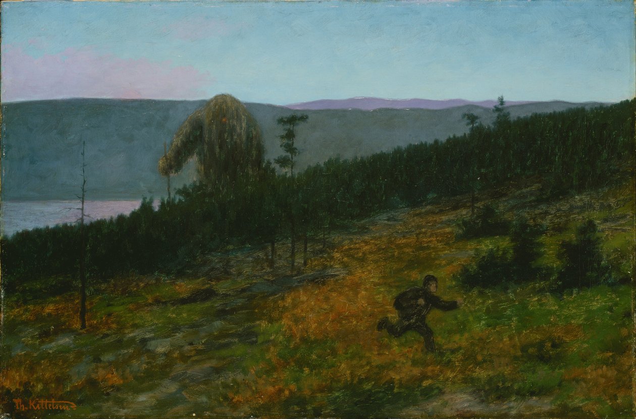 Ash Lad a Troll od Theodor Kittelsen