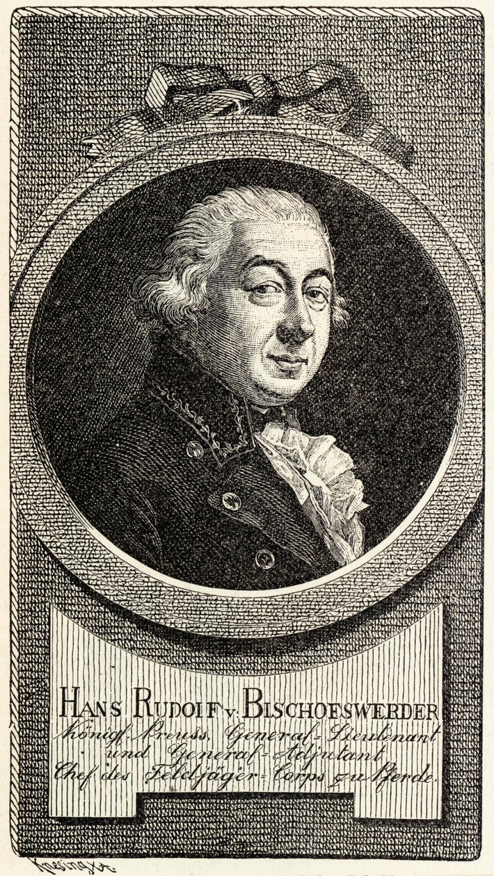 Johann Hans Rudolf von Bischoffwerder 1741-1803. od Theodor Knesing