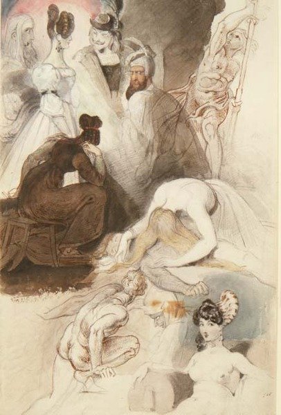 Studie postav od Theodor M. von Holst