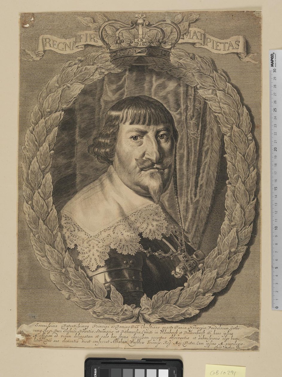Kristián IV., král dánský od Theodor Matham