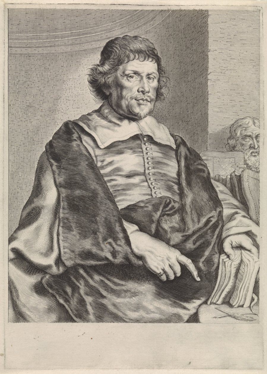 Portrét Caspara van Baerleho od Theodor Matham