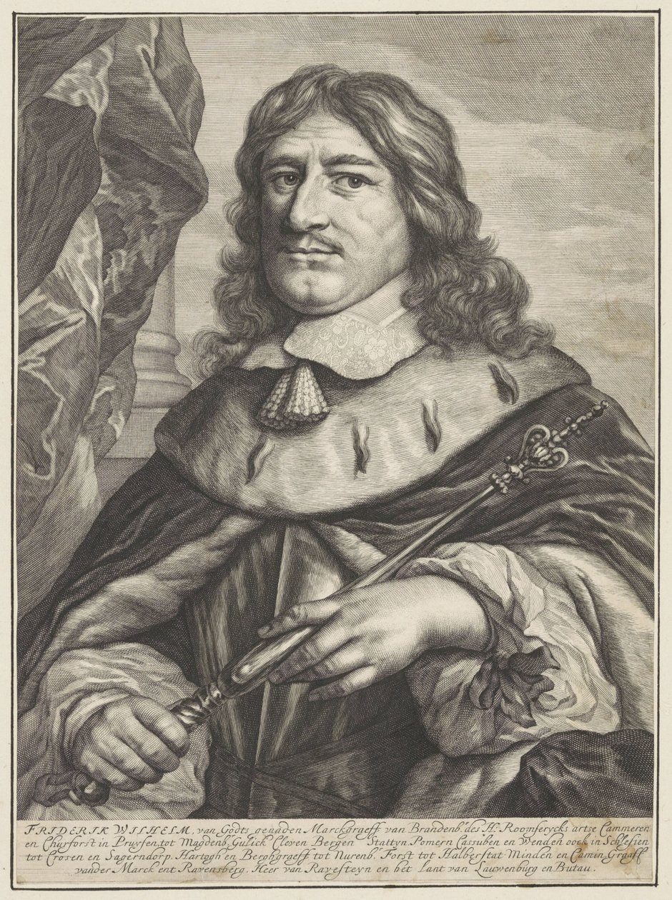 Portrét Fridricha Viléma Braniborského od Theodor Matham