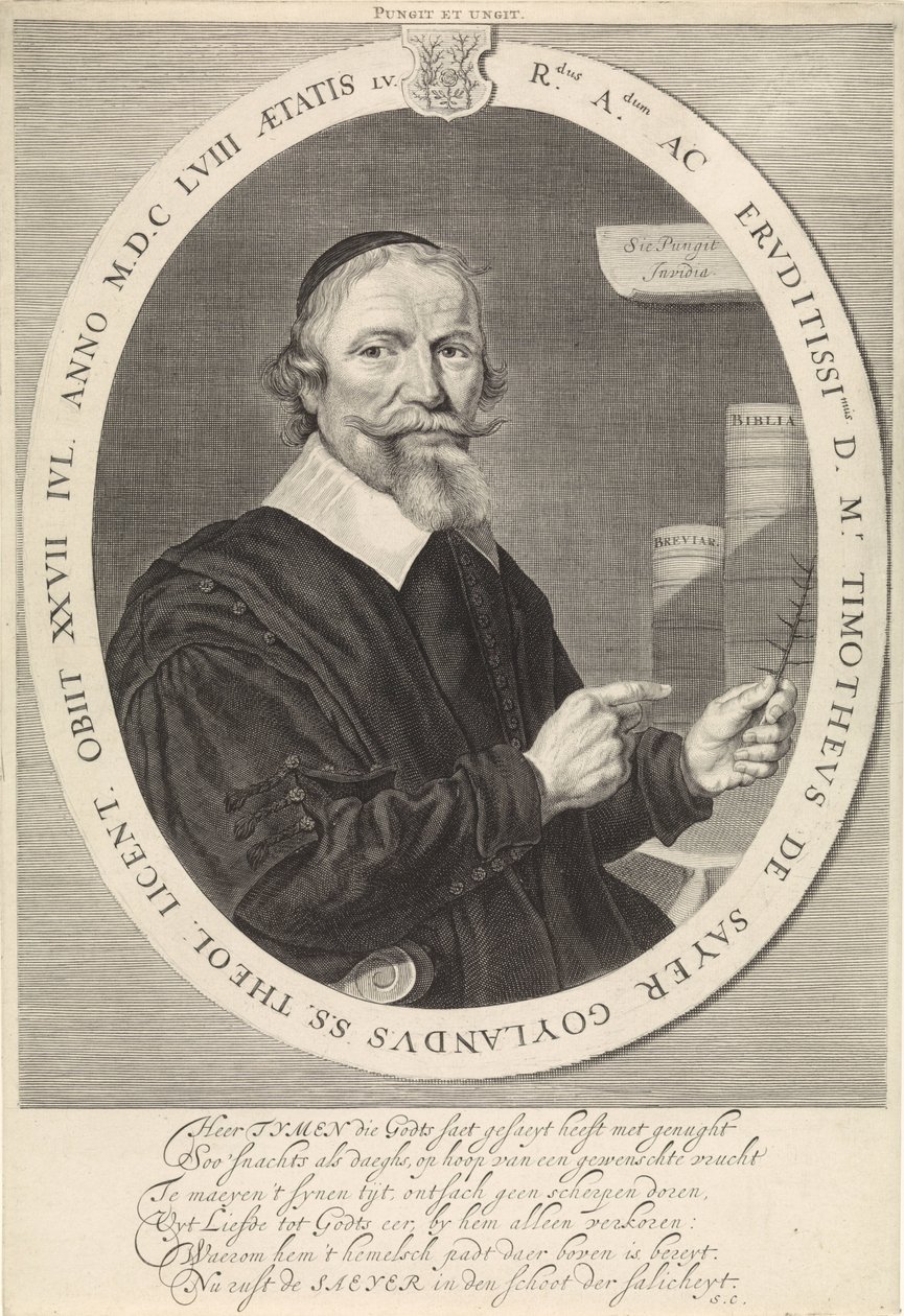 Portrét Timotheuse de Sayera od Theodor Matham