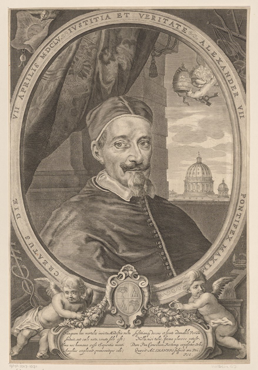 Portrét papeže Alexandra VII. od Theodor Matham