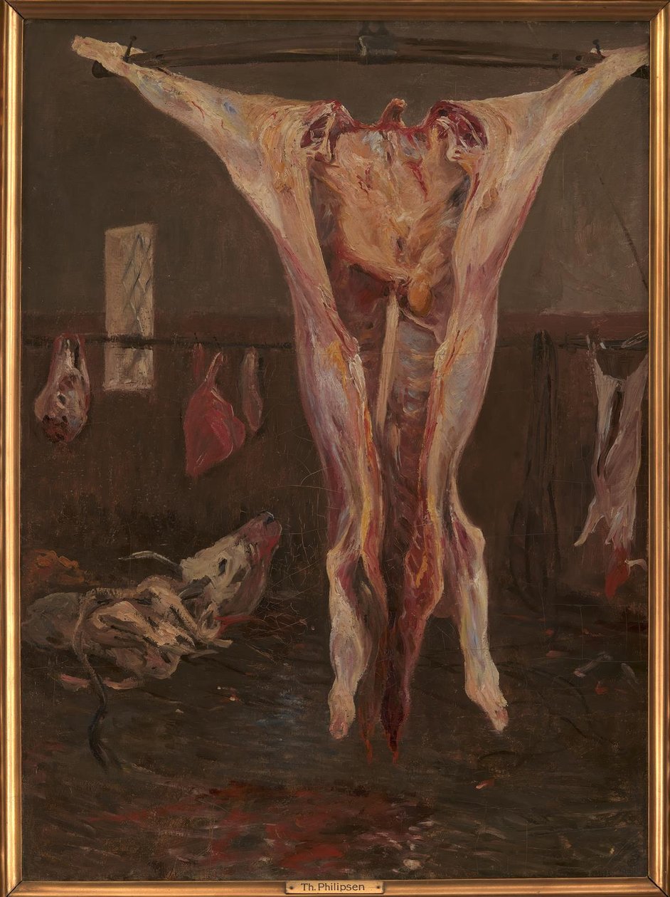 Zabitý vůl, Řím od Theodor Philipsen