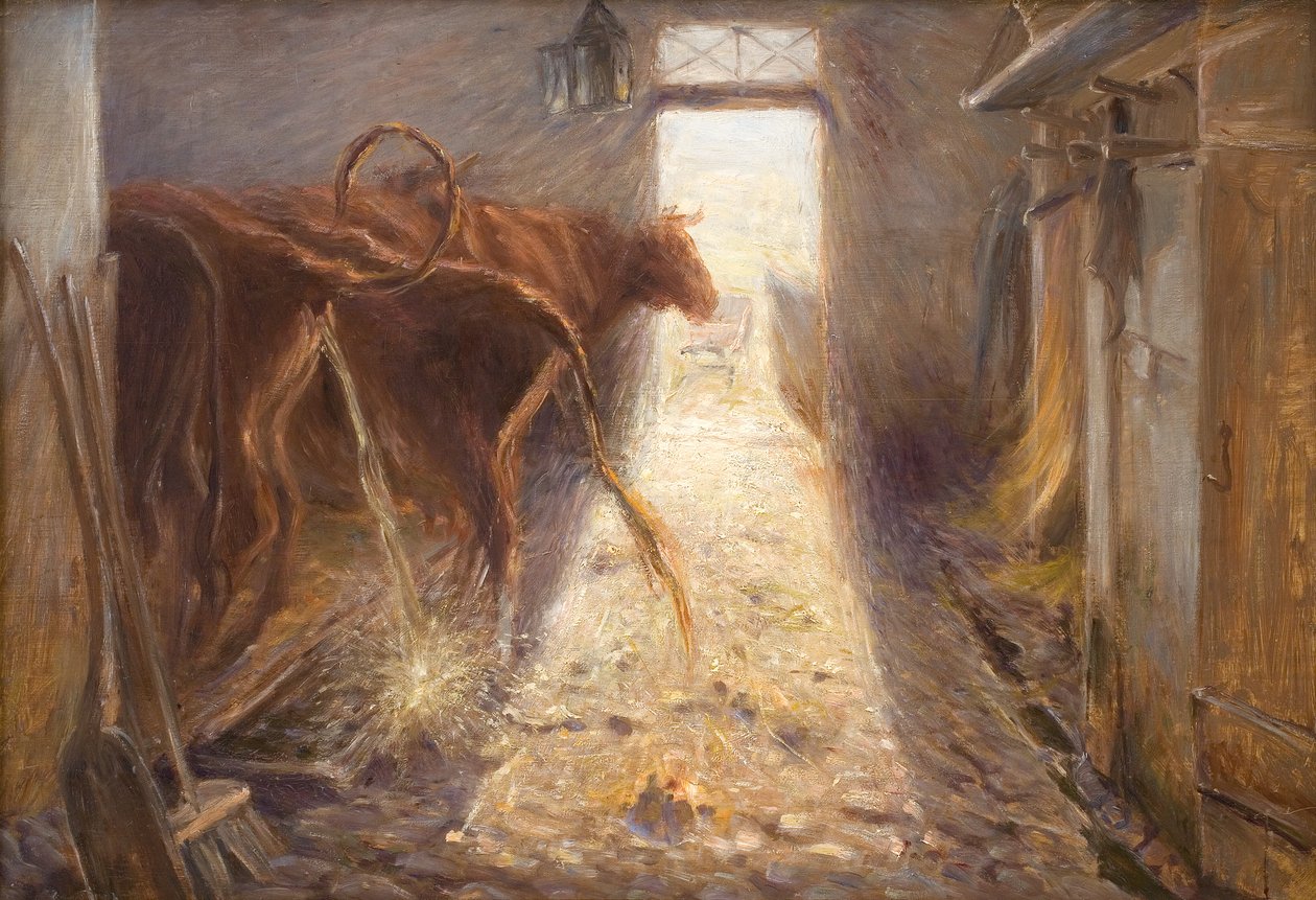 Kravín na ostrově Saltholm od Theodor Philipsen