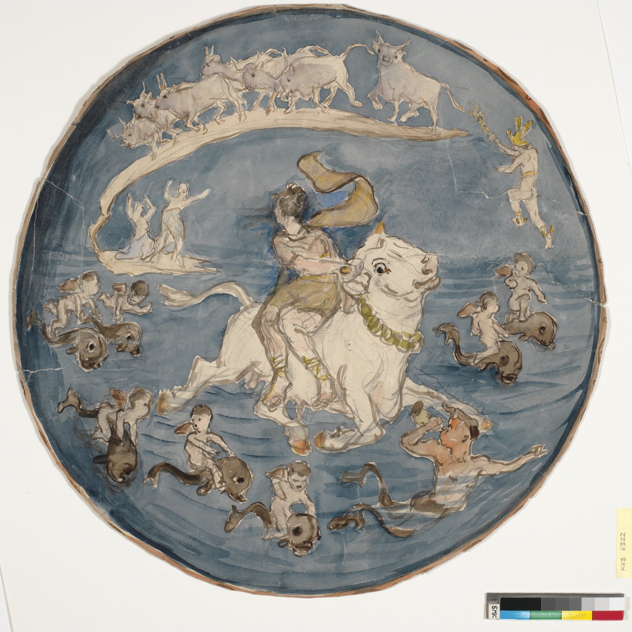 Únos Evropy (Draft Dish) od Theodor Philipsen