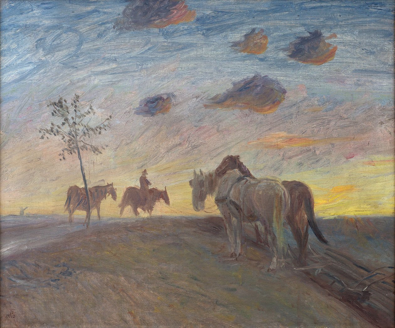 Večerní Krajina od Theodor Philipsen