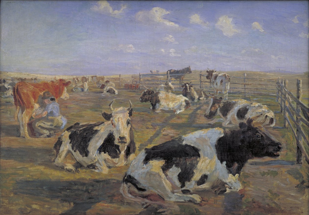 The Milking Place v Meilgård od Theodor Philipsen