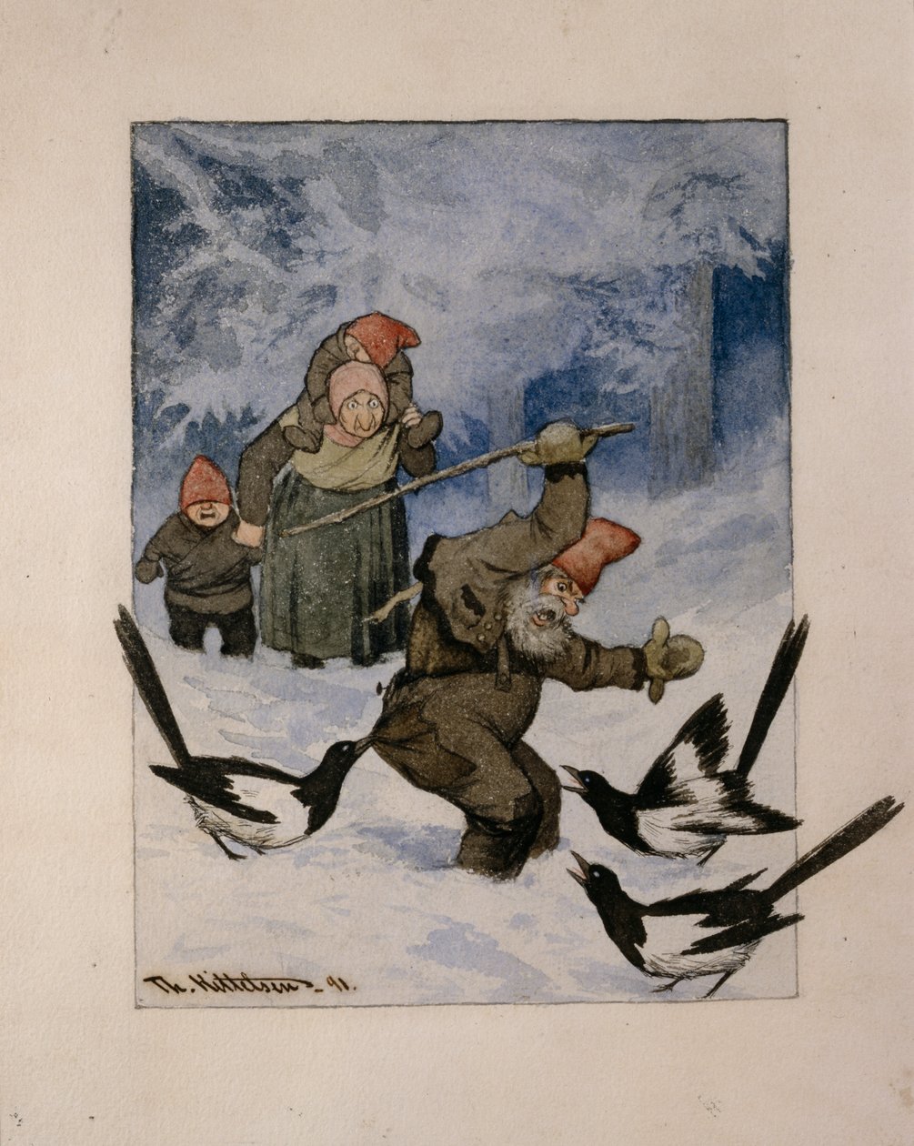 Útok od Theodor Kittelsen