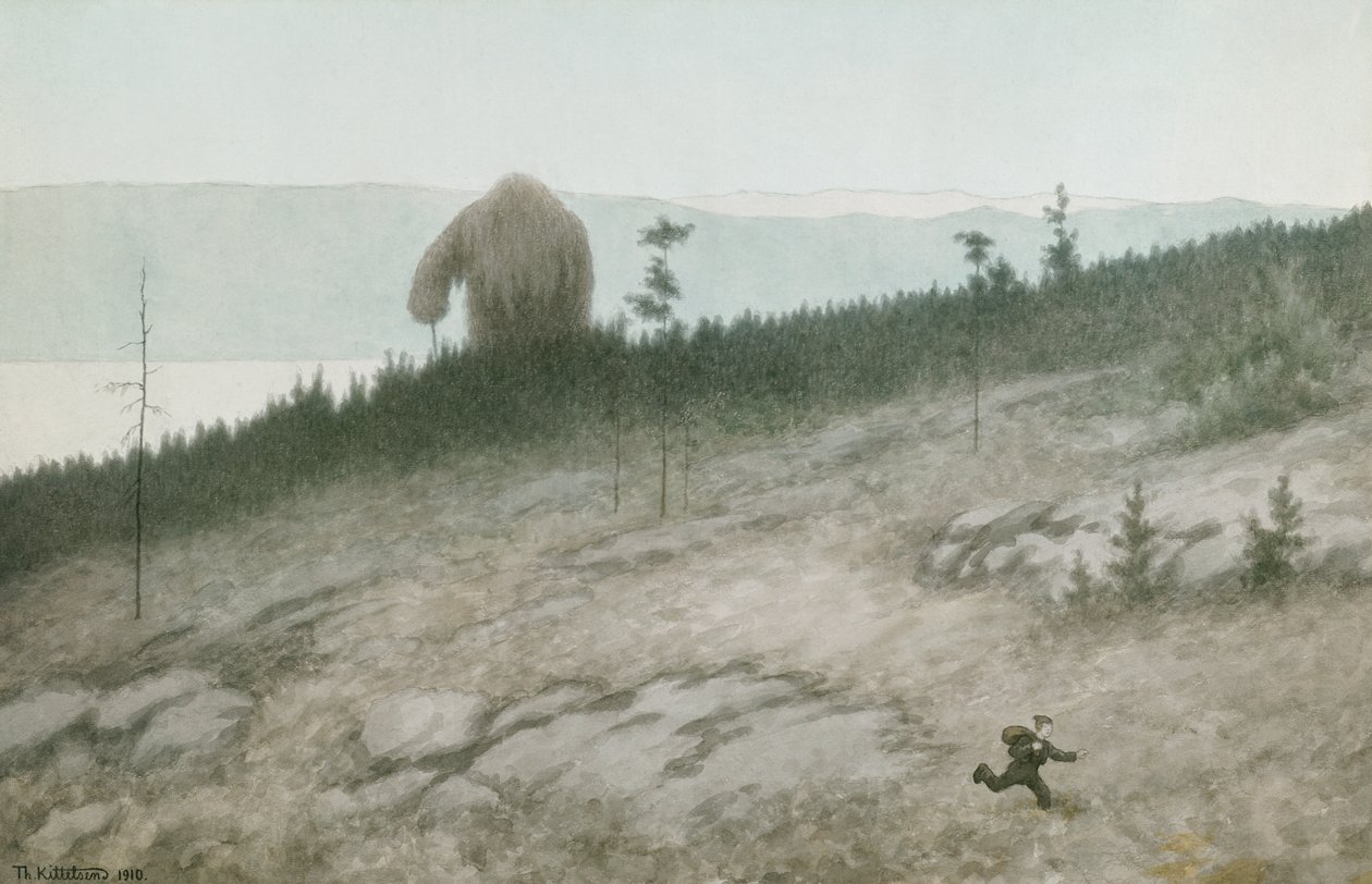 Ash mládenec a troll od Theodor Kittelsen