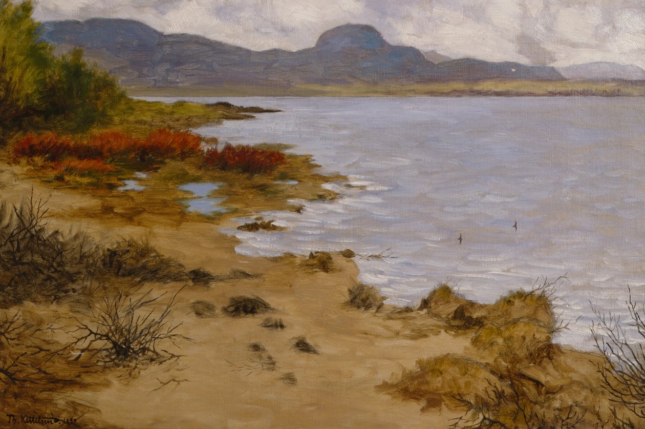 Plážová část Soneren (Andersnatten) od Theodor Kittelsen