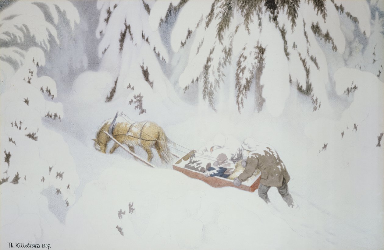 Vánoční troll od Theodor Kittelsen