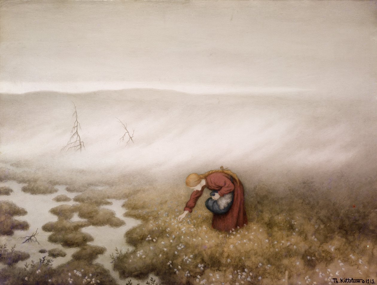 Bavlněná tráva od Theodor Kittelsen