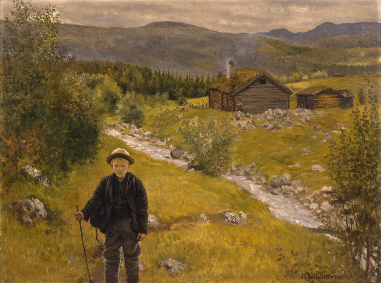 Sbohem maminko od Theodor Kittelsen