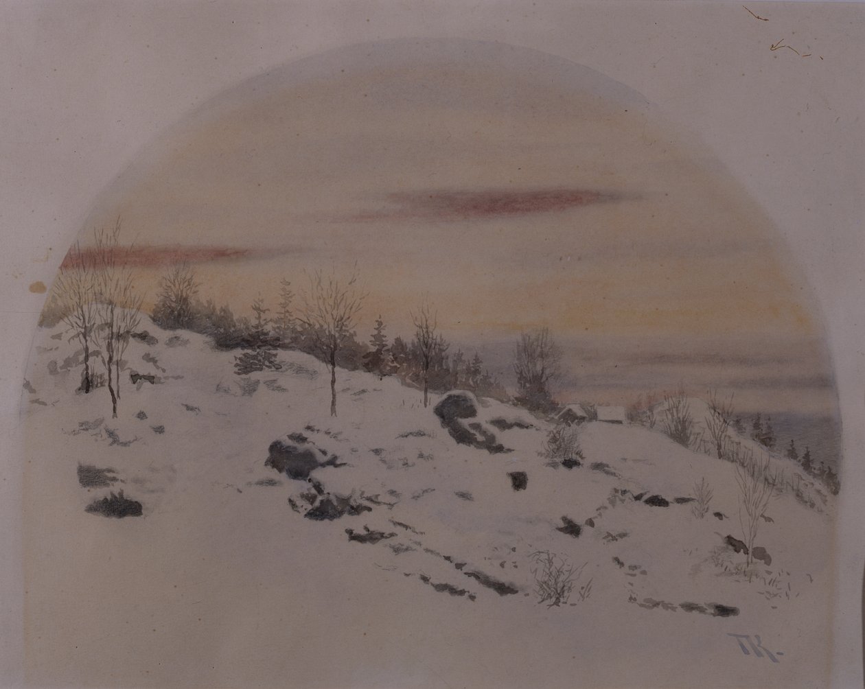 Únor od Theodor Kittelsen