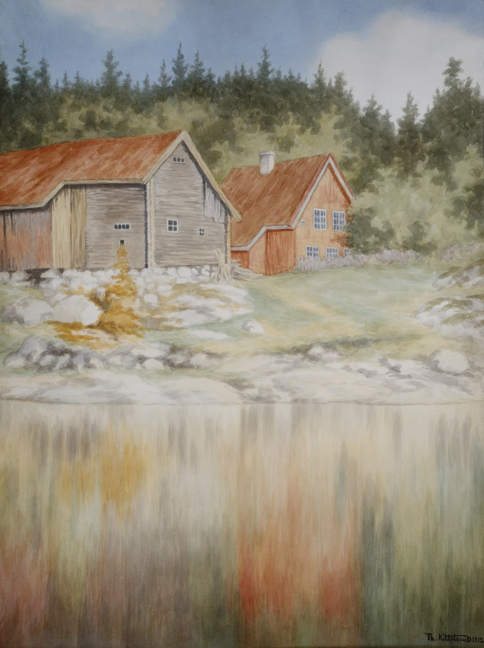Z Gopledal ve Farris (akvarel na papíře) od Theodor Kittelsen