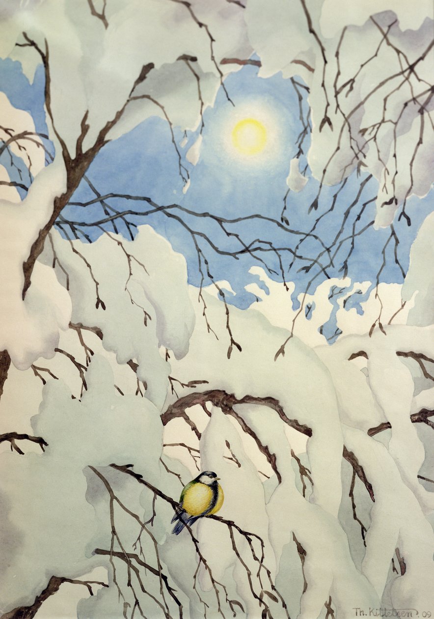 Sýkora velká od Theodor Kittelsen