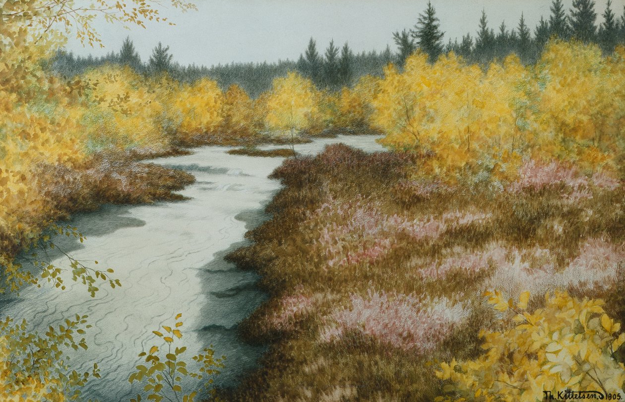 Hellebeek (stream) od Theodor Kittelsen