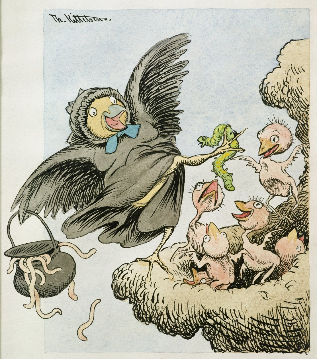 Tady je jídlo pro děti od Theodor Kittelsen