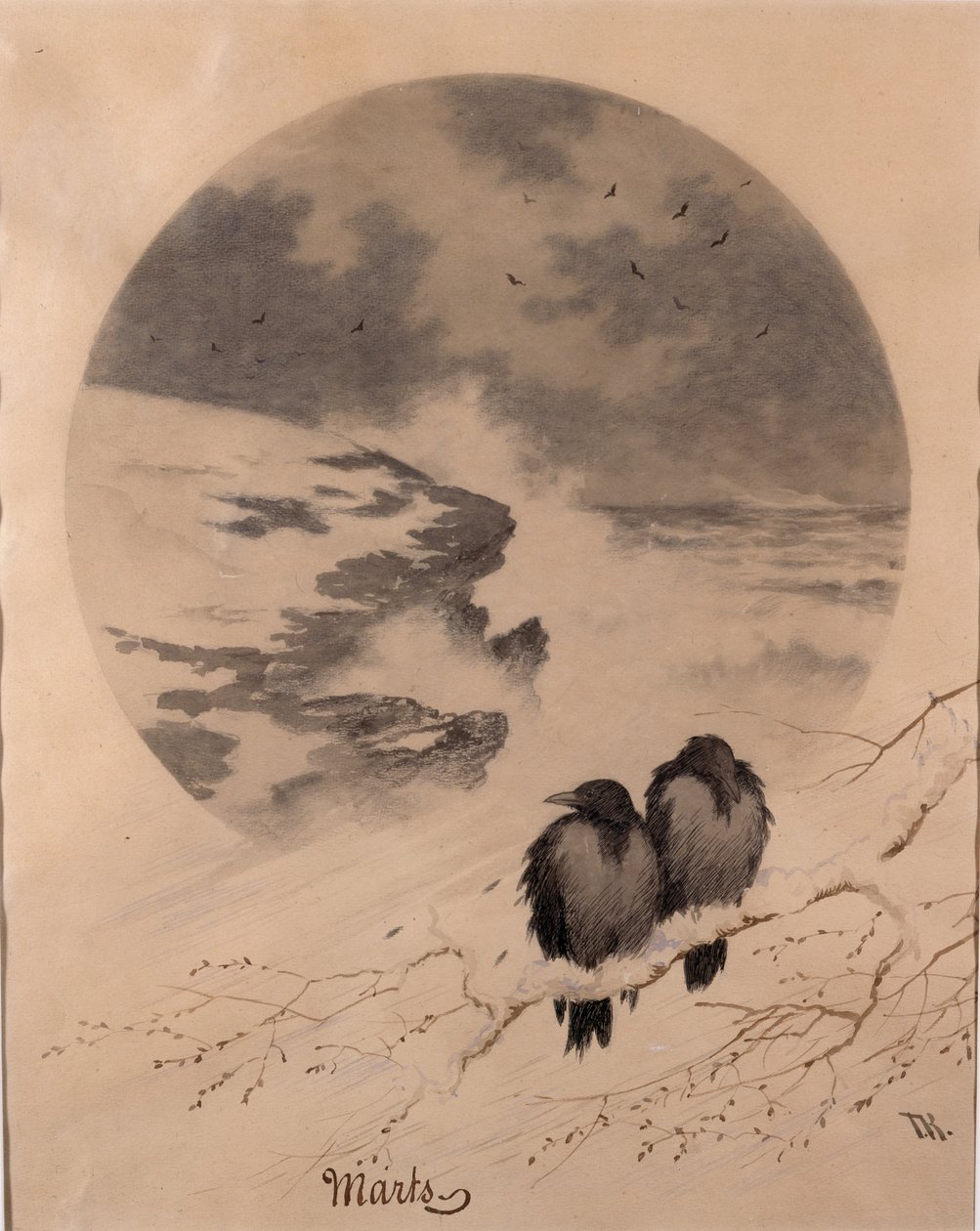 březen od Theodor Kittelsen