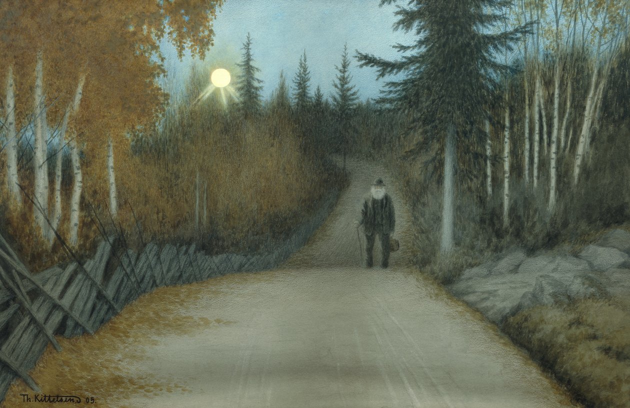 Na cestě domů od Theodor Kittelsen