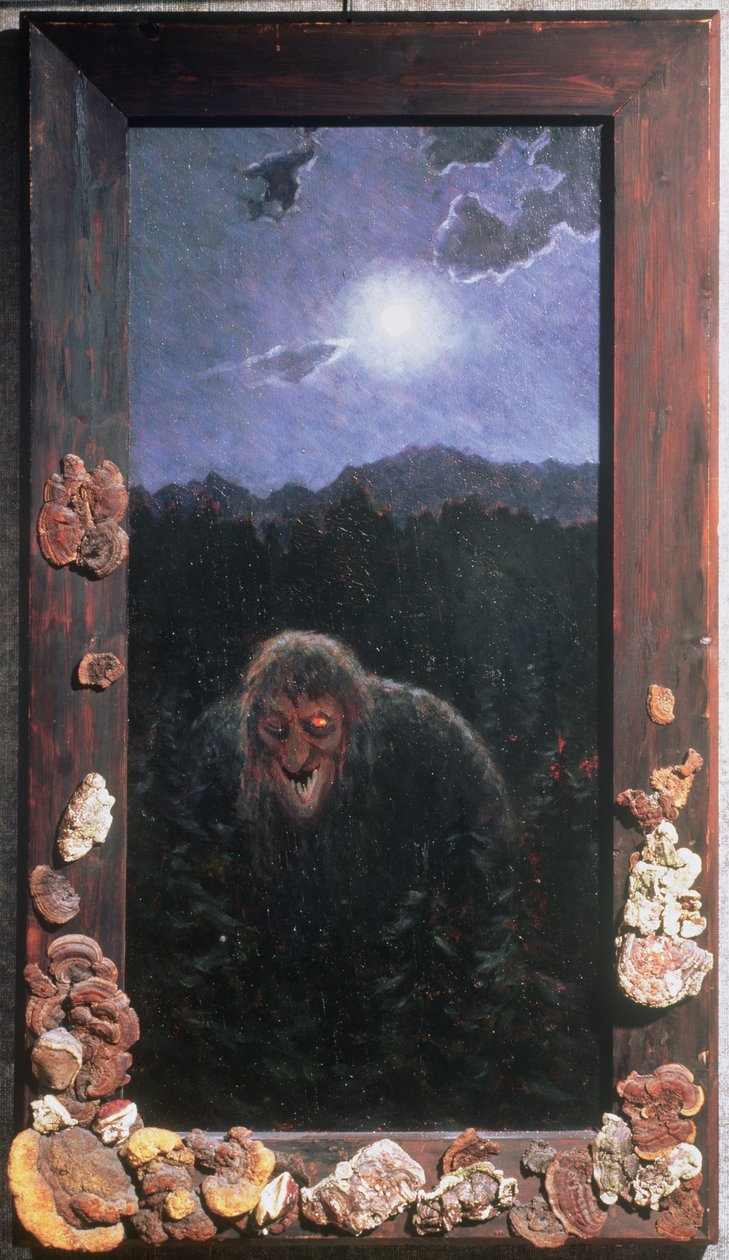 Náš domácí troll (olej na plátně) od Theodor Kittelsen