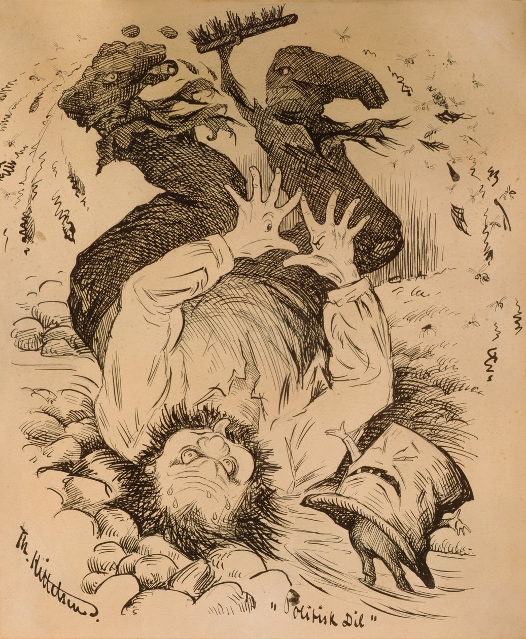 Politické rozdil od Theodor Kittelsen