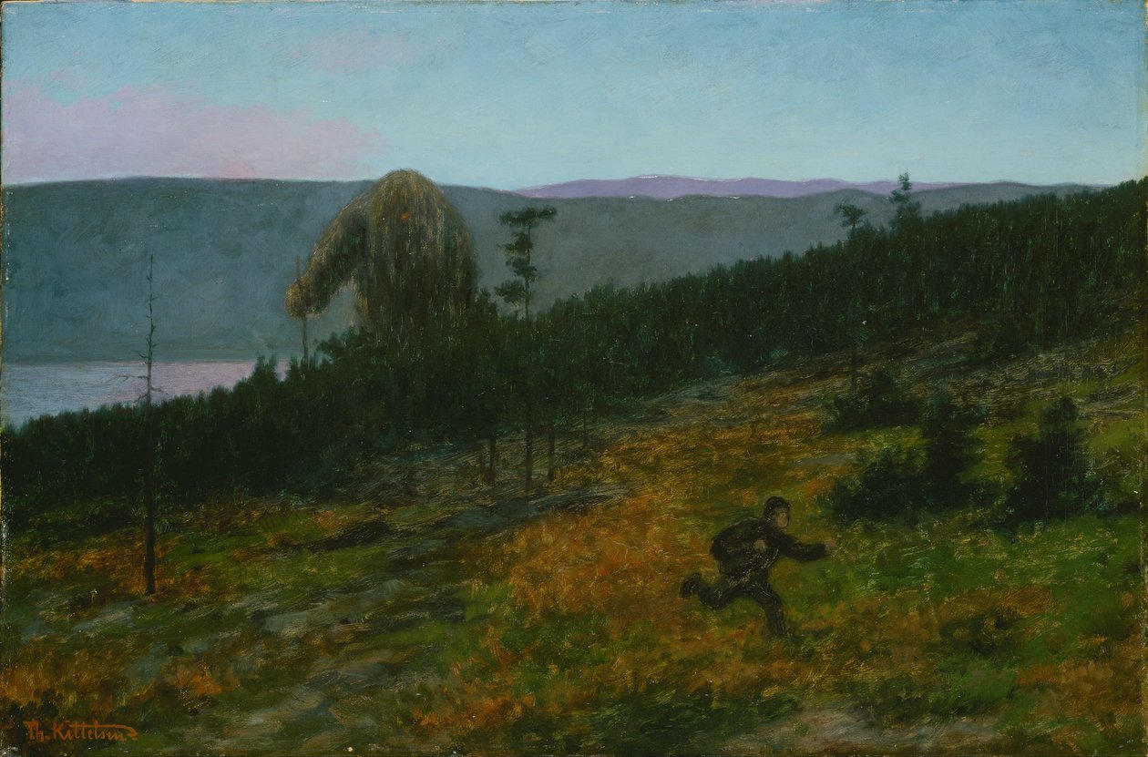 Ash Lad a Troll od Theodor Kittelsen