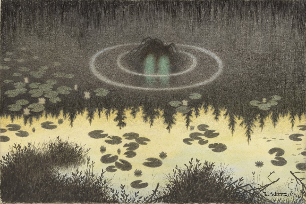 Vodník od Theodor Kittelsen