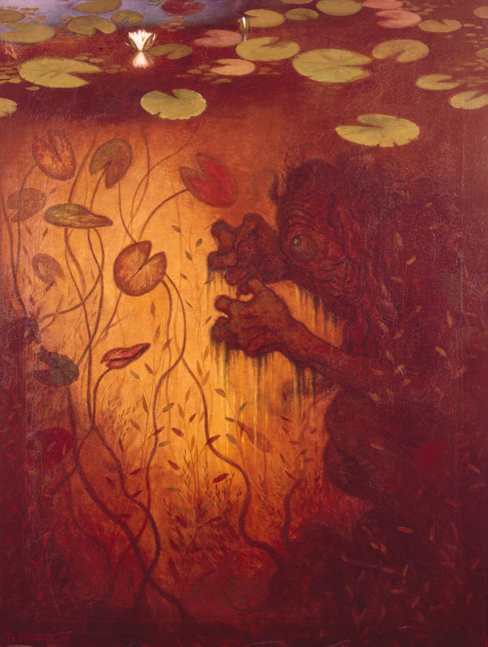 Lov vodních skřítků (Nocks) od Theodor Kittelsen