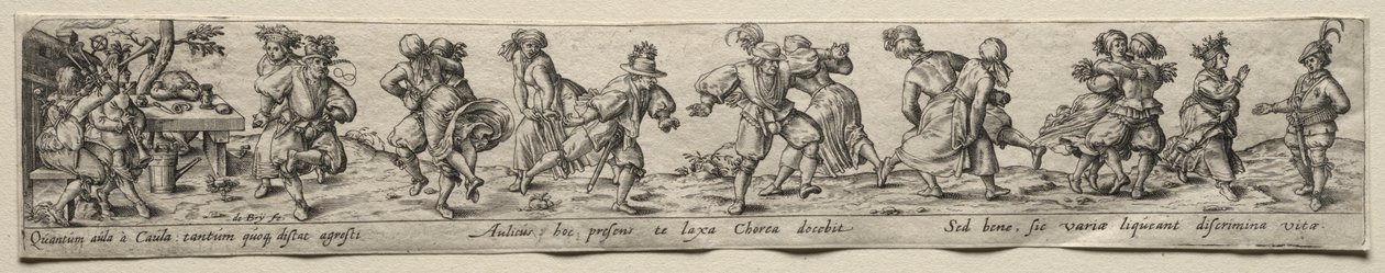 Tanec rolníků od Theodor de Bry