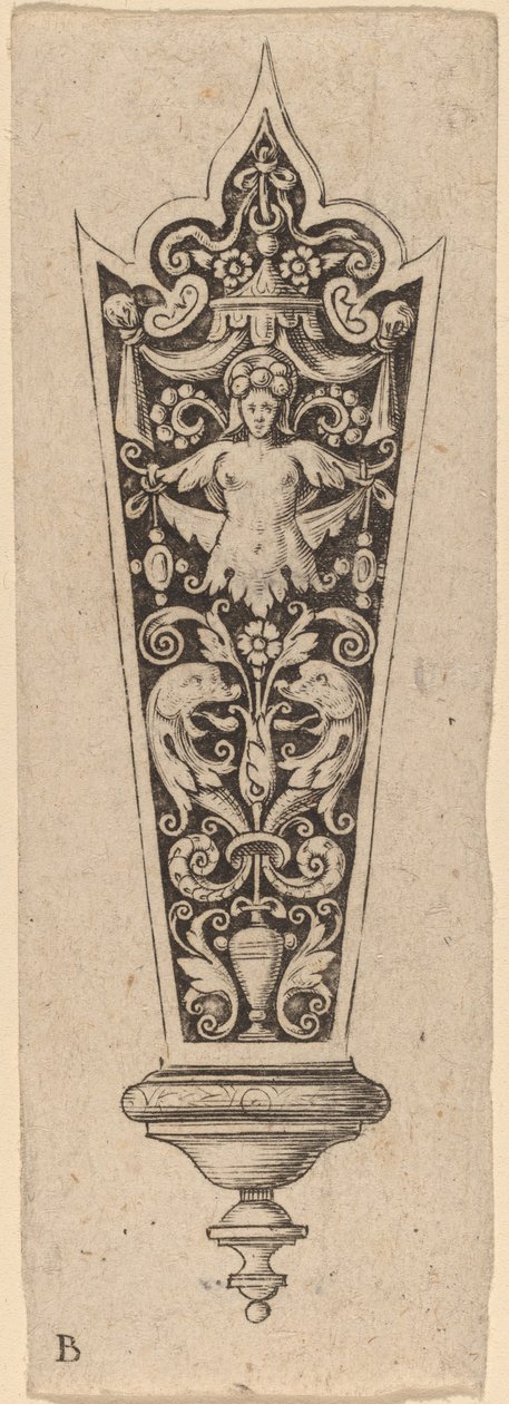 Ornament na rukojeť nože od Theodor de Bry