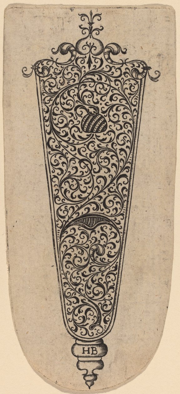 Ornament na rukojeť nože od Theodor de Bry