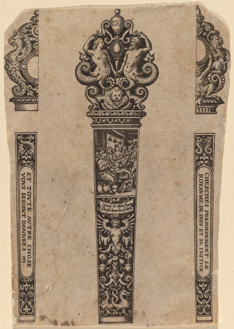 Ornament na rukojeť nože od Theodor de Bry
