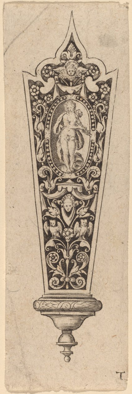 Ornament na rukojeť nože od Theodor de Bry