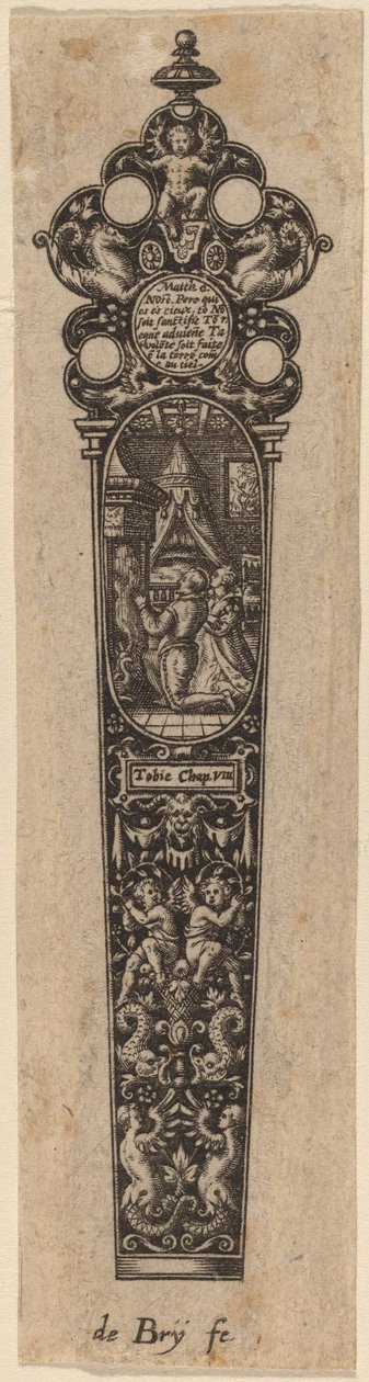 Ornament na rukojeť nože od Theodor de Bry