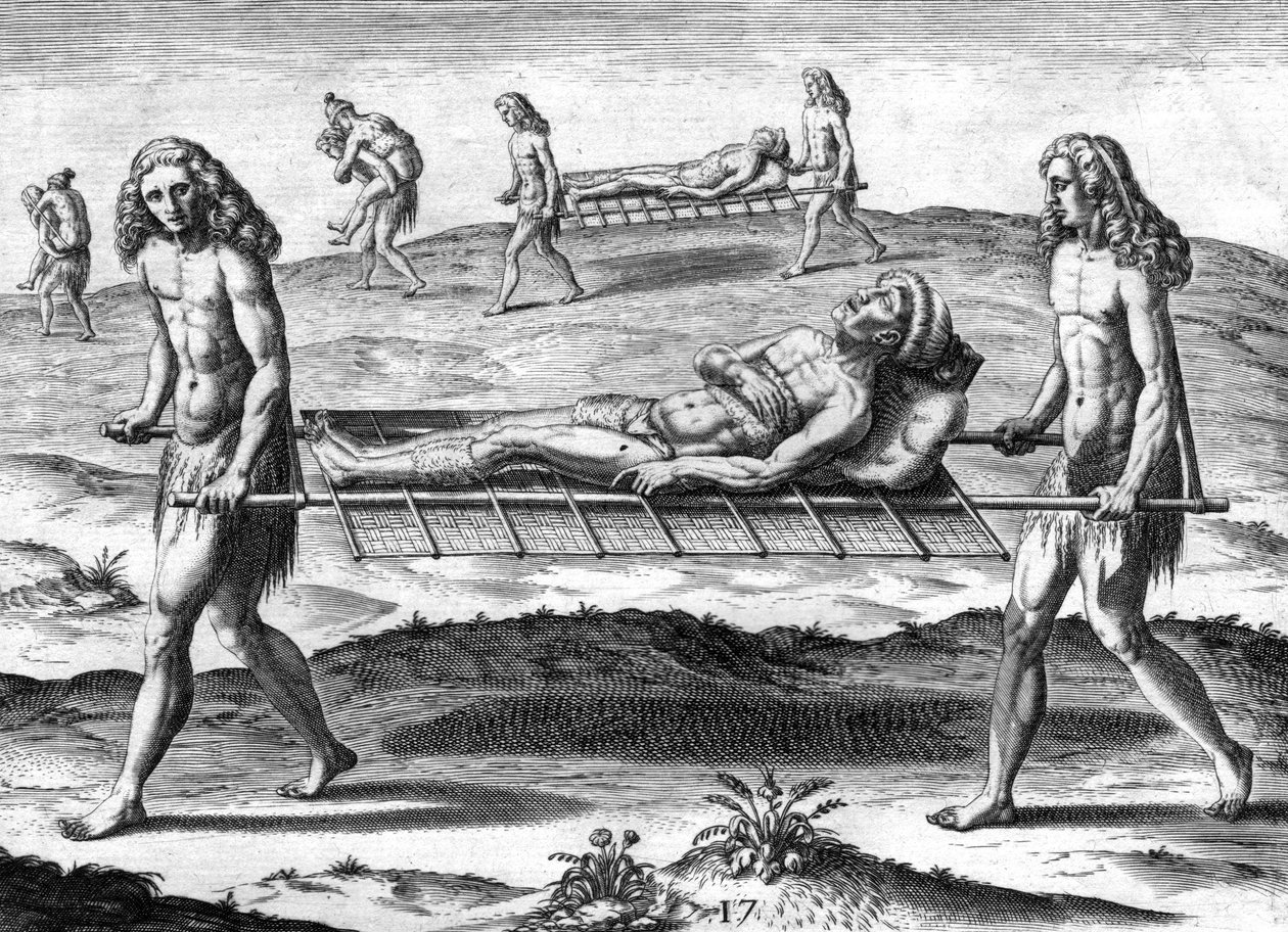 Indiáni kmene Timucuan od Theodor de Bry