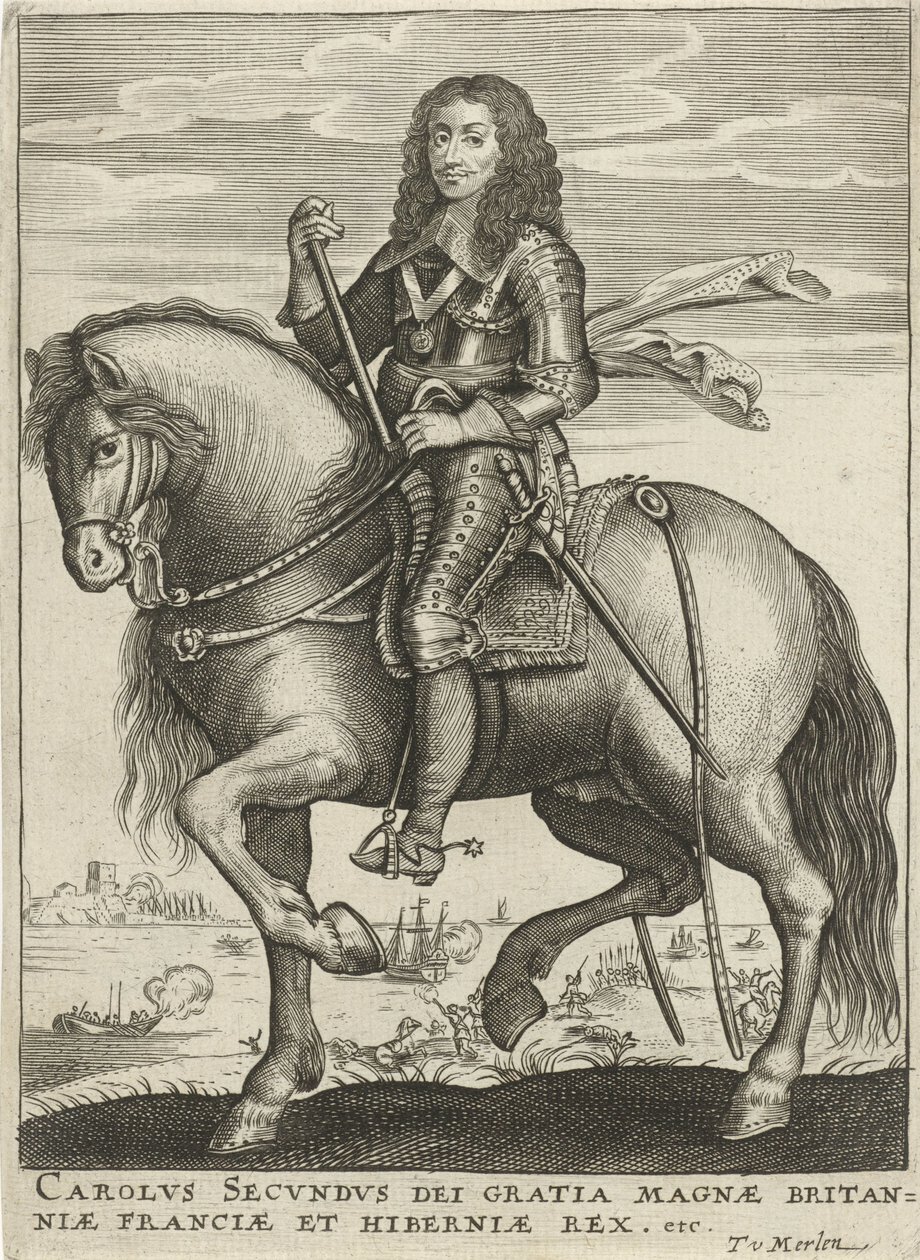 Portrét Karla II., anglického krále od Theodor van Merlen (II)