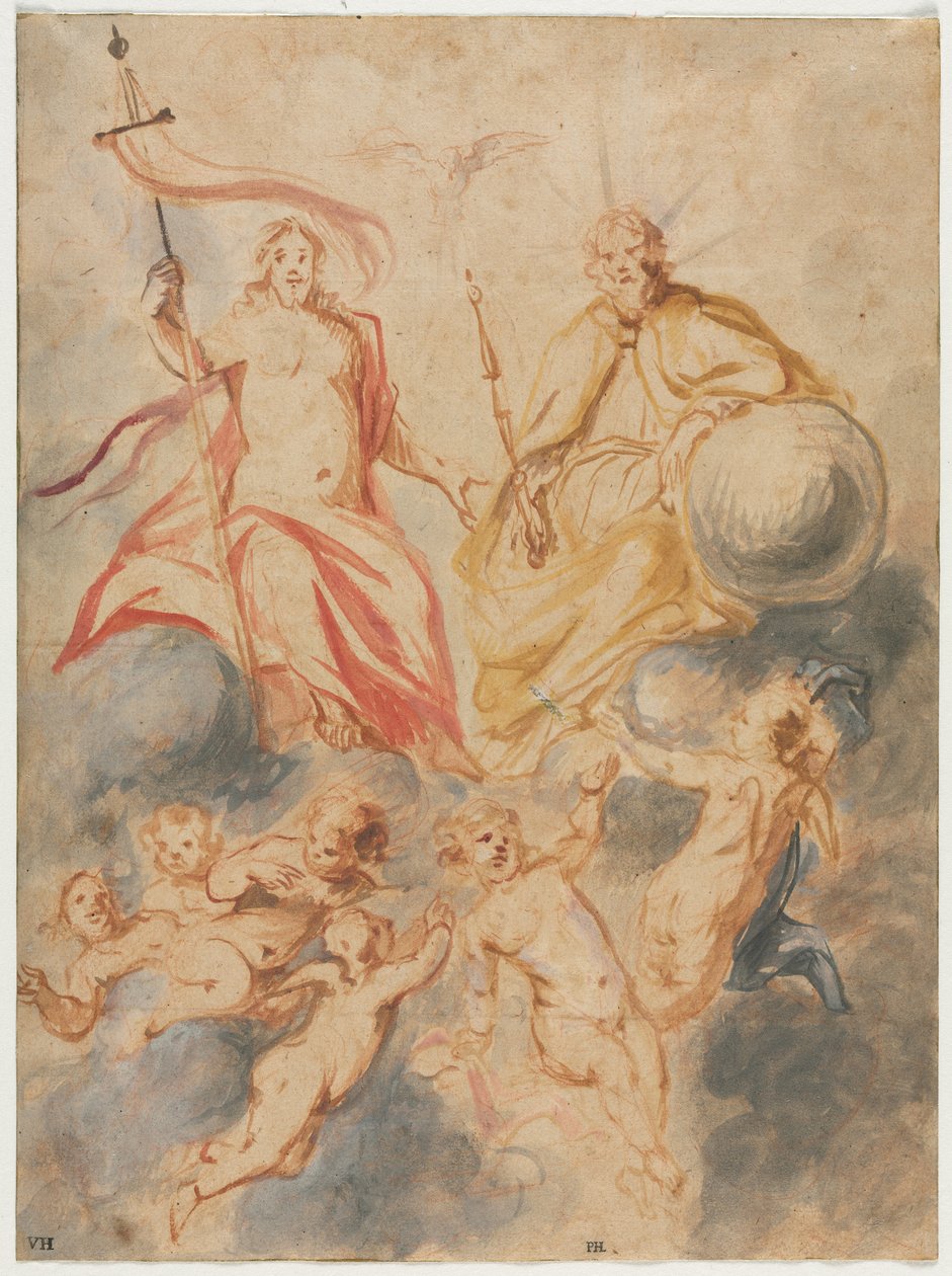 Nejsvětější Trojice od Theodor van Thulden